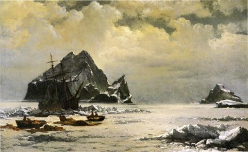 William Bradford Painting - Mañana en los campos de hielo del Ártico William Bradford